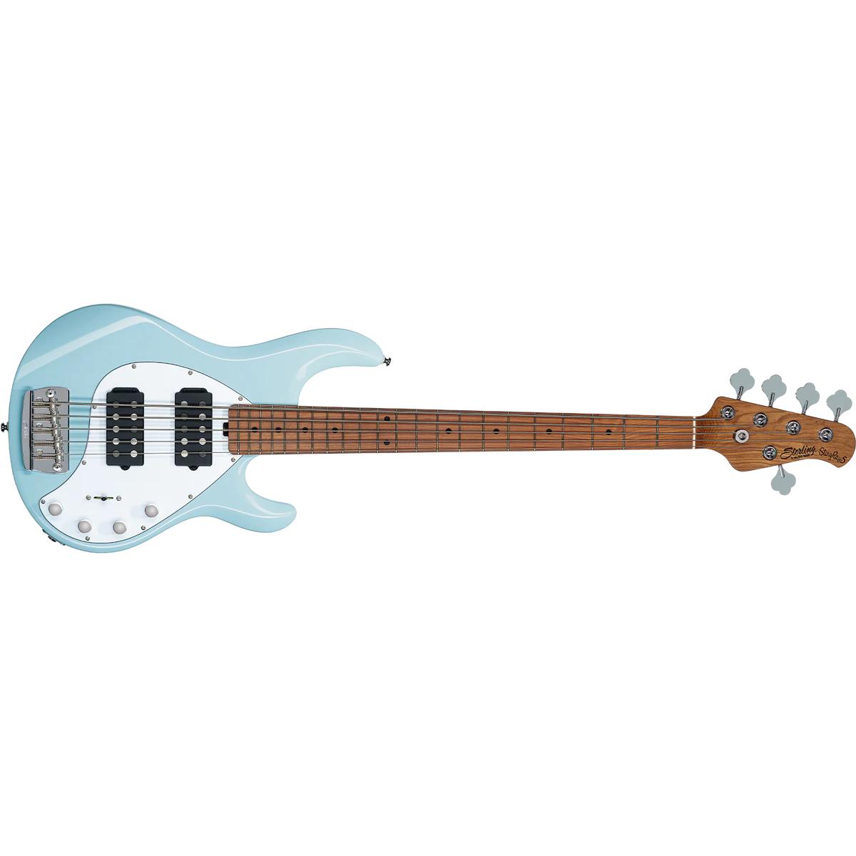 Sterling by Music Man StingRay RAY35HH Bass Guitar 5-String Daphne Blue