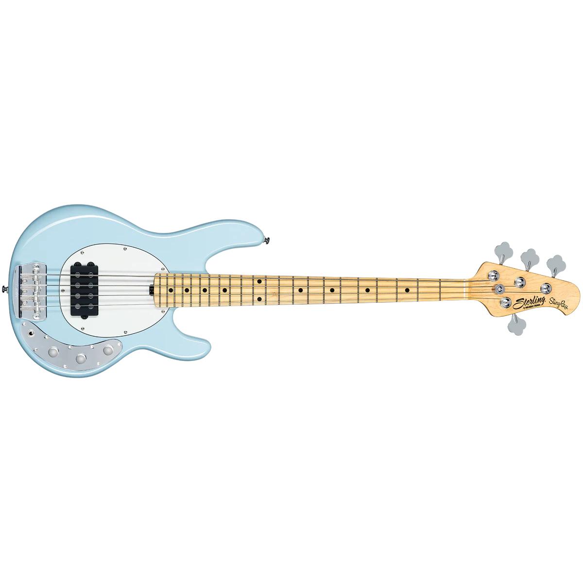 Sterling by Music Man StingRay Short Scale Bass Guitar Daphne Blue