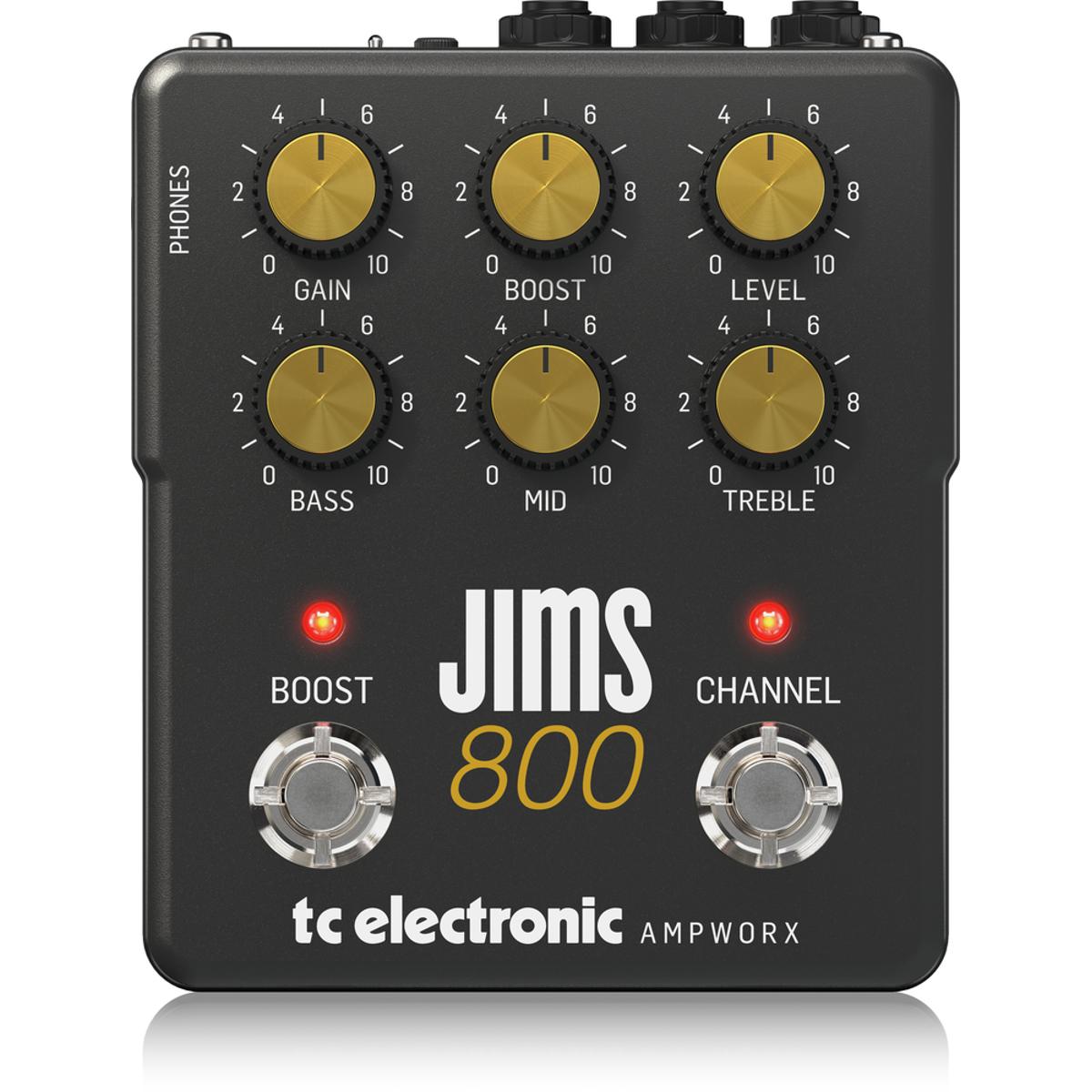 TC Electronic Ampworx Vintage Series Jims 800 Dual Channel Guitar Preamp Effects Pedal