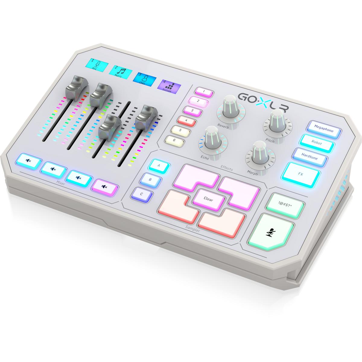 TC Helicon GoXLR Online Broadcaster Platform w/ 4-Channel Mixer White