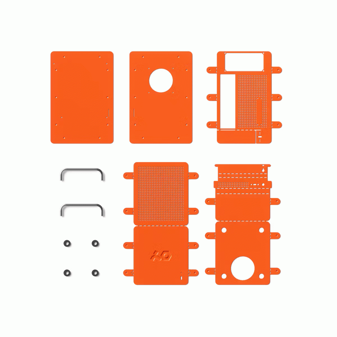 Teenage Engineering Computer-1 - Flat Pack Sheet Metal Computer Case - Orange