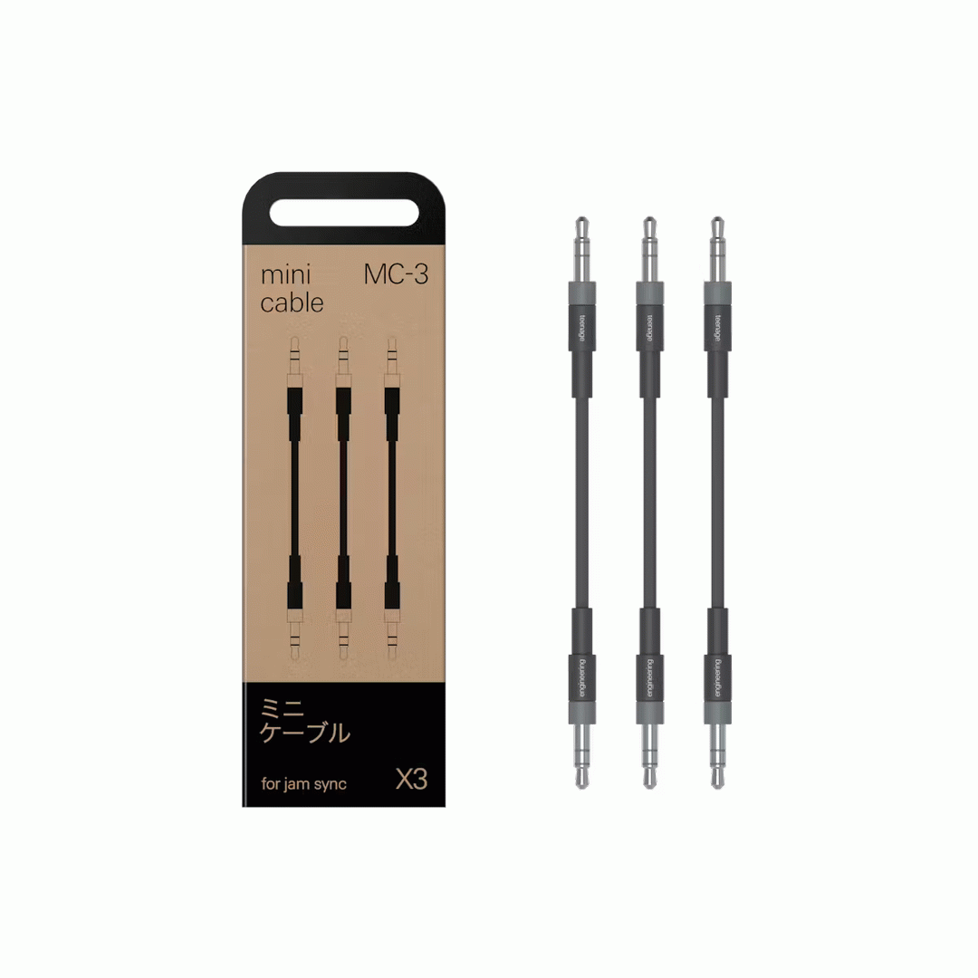 Teenage Engineering MC-3 PO Sync 3.5mm TRS Stereo Cable - 3 Pack