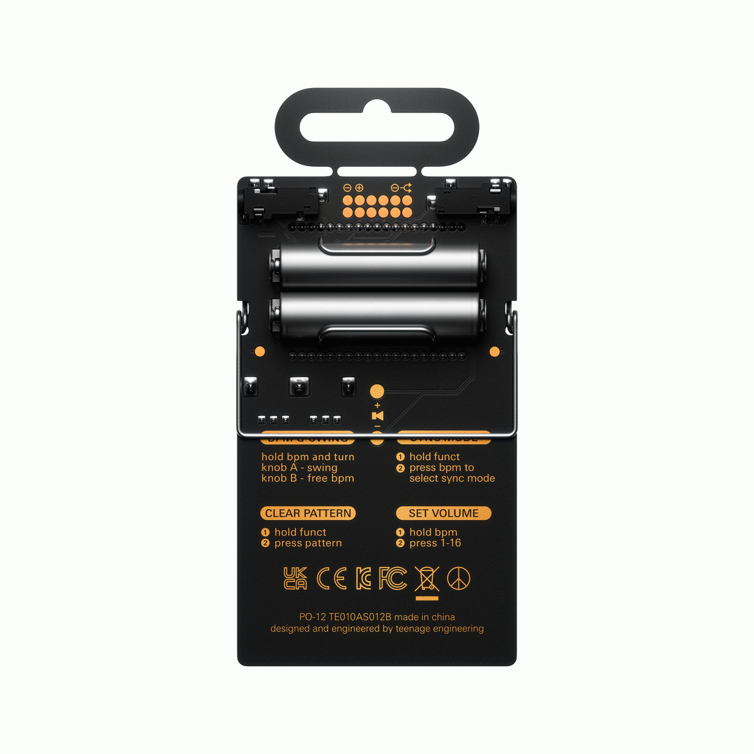 Teenage Engineering Pocket Operator PO-12 Rhythm - 16 Sound Drum Machine & Sequencer