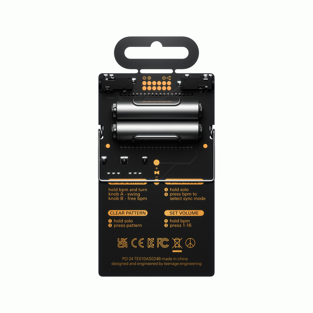 Teenage Engineering Pocket Operator PO-24 Office - Noise Percussion Drum machine & Sequencer