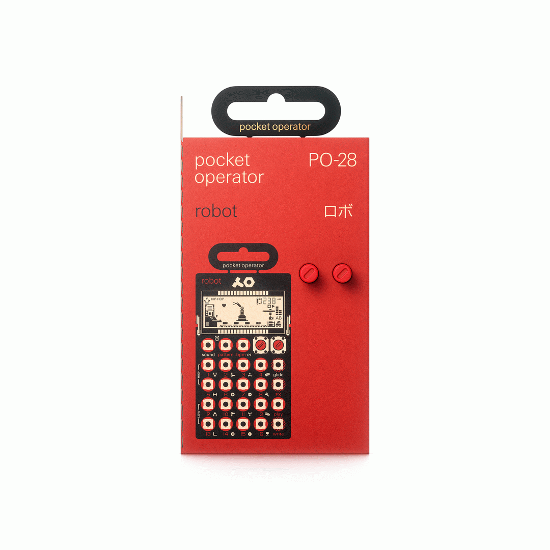 Teenage Engineering Pocket Operator PO-28 Robot - Live Synthesizer & Sequencer