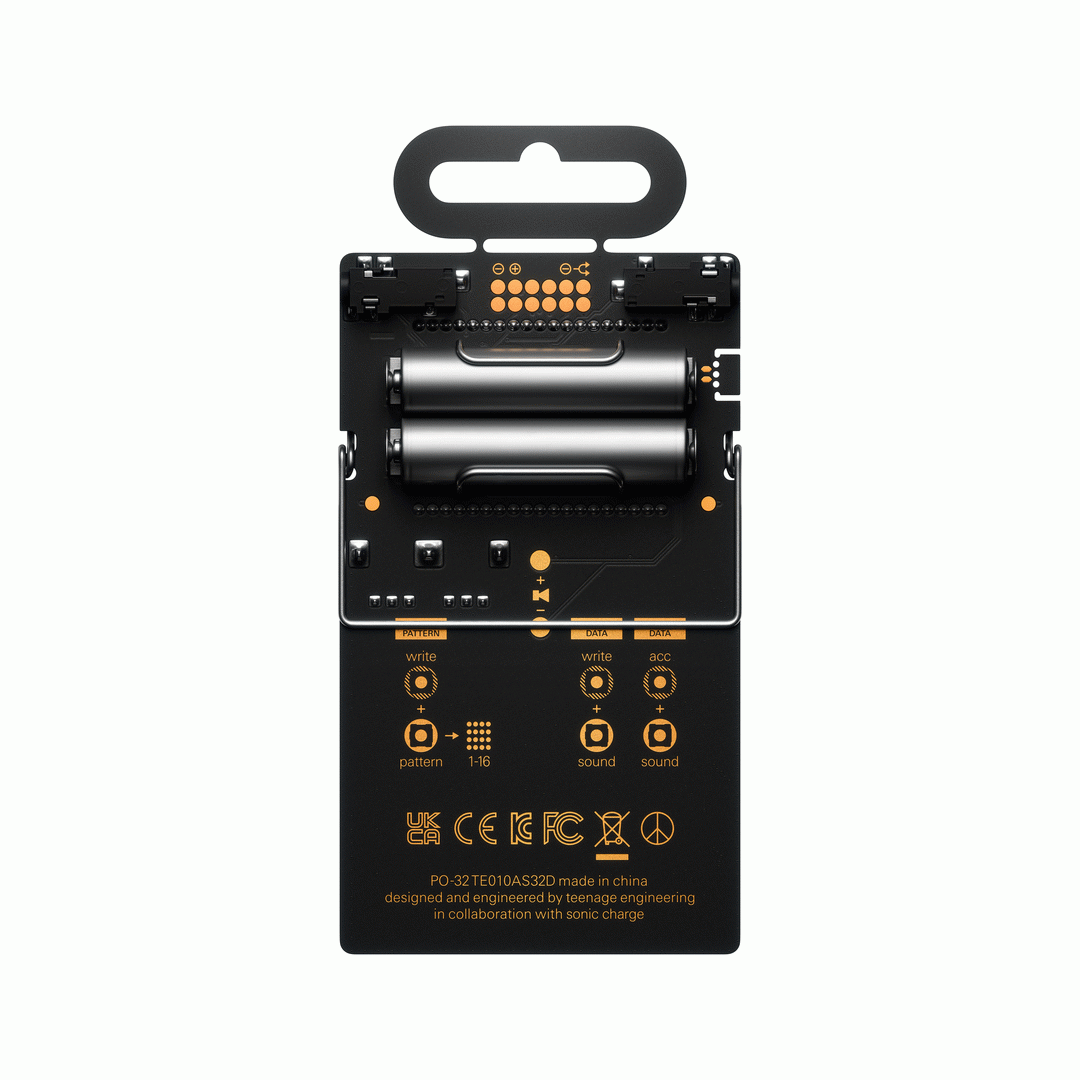 Teenage Engineering Pocket Operator PO-32 Tonic - Drum & Percussion Synthesizer & Sequencer