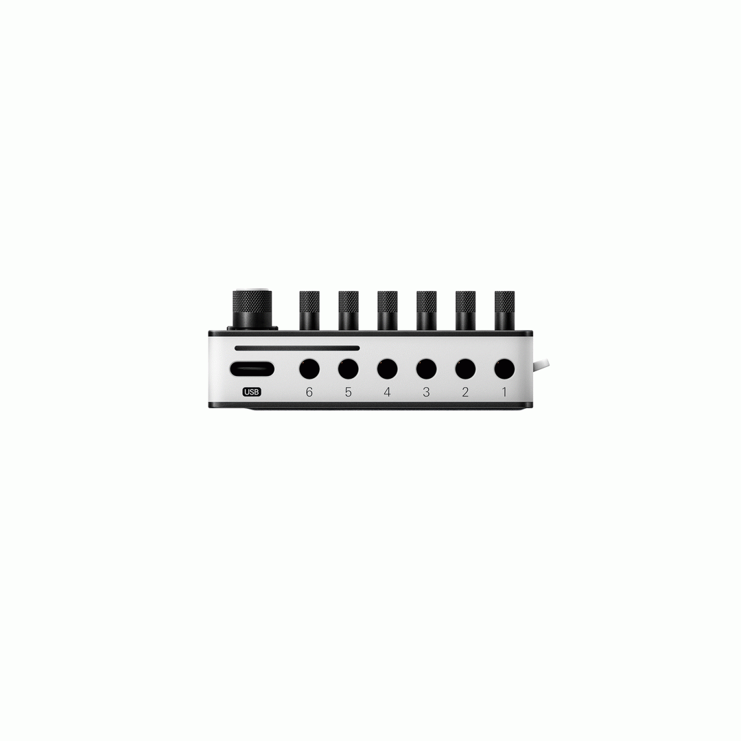 Teenage Engineering TX-6 Field Mixer - Ultra-Portable Pro-Mixer & Audio Interface - Black