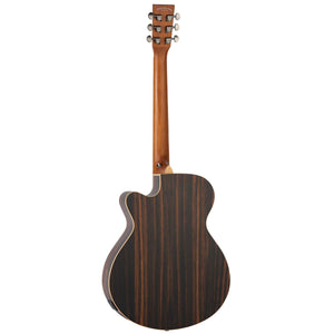 Tanglewood TRU4-CE-AE Reunion Pro Acoustic Guitar Solid Ebony Top Super Folk w/ Cutaway & Pickup