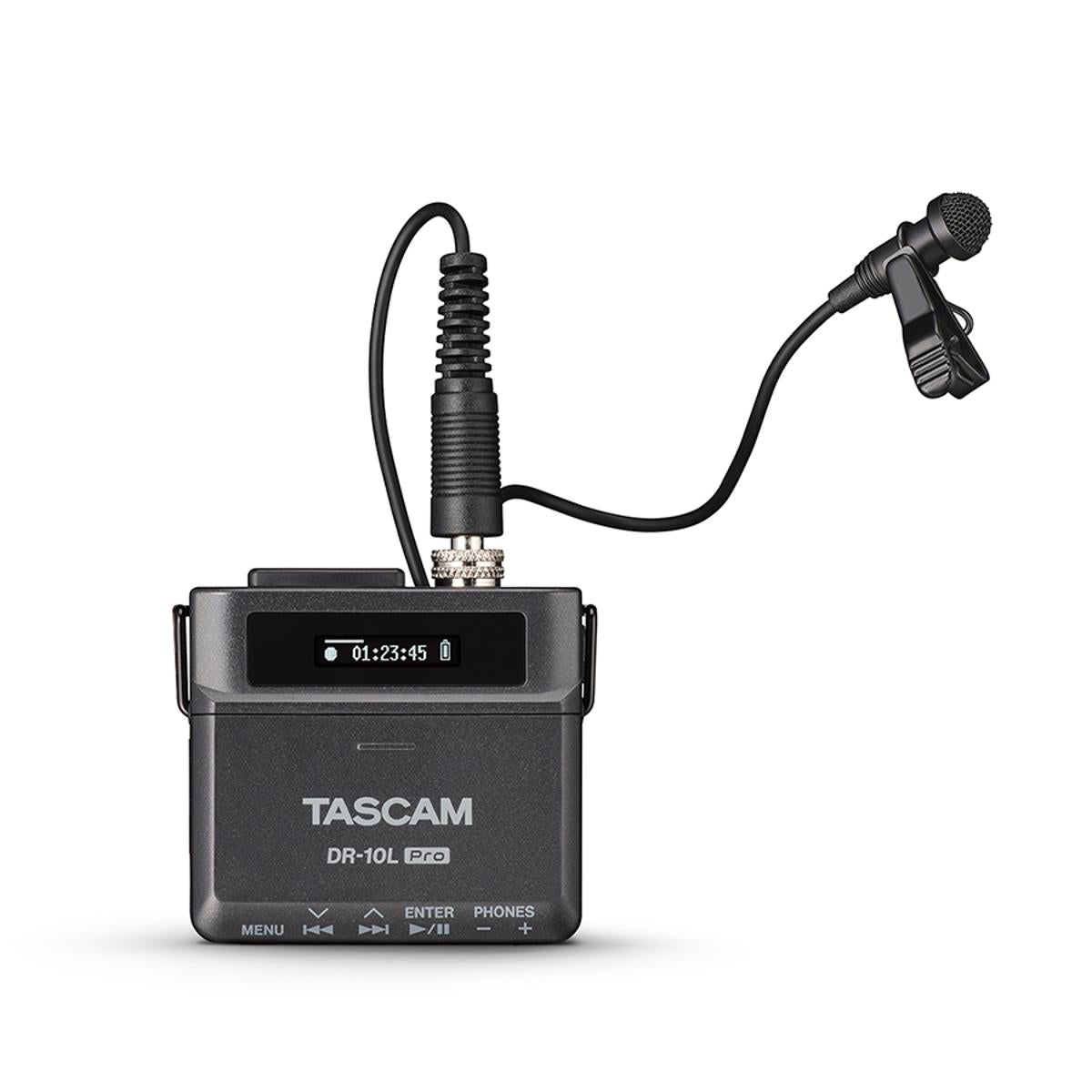 Tascam DR-10L Pro Portable Linear PCM Recorder w/ Lavalier Lapel Microphone