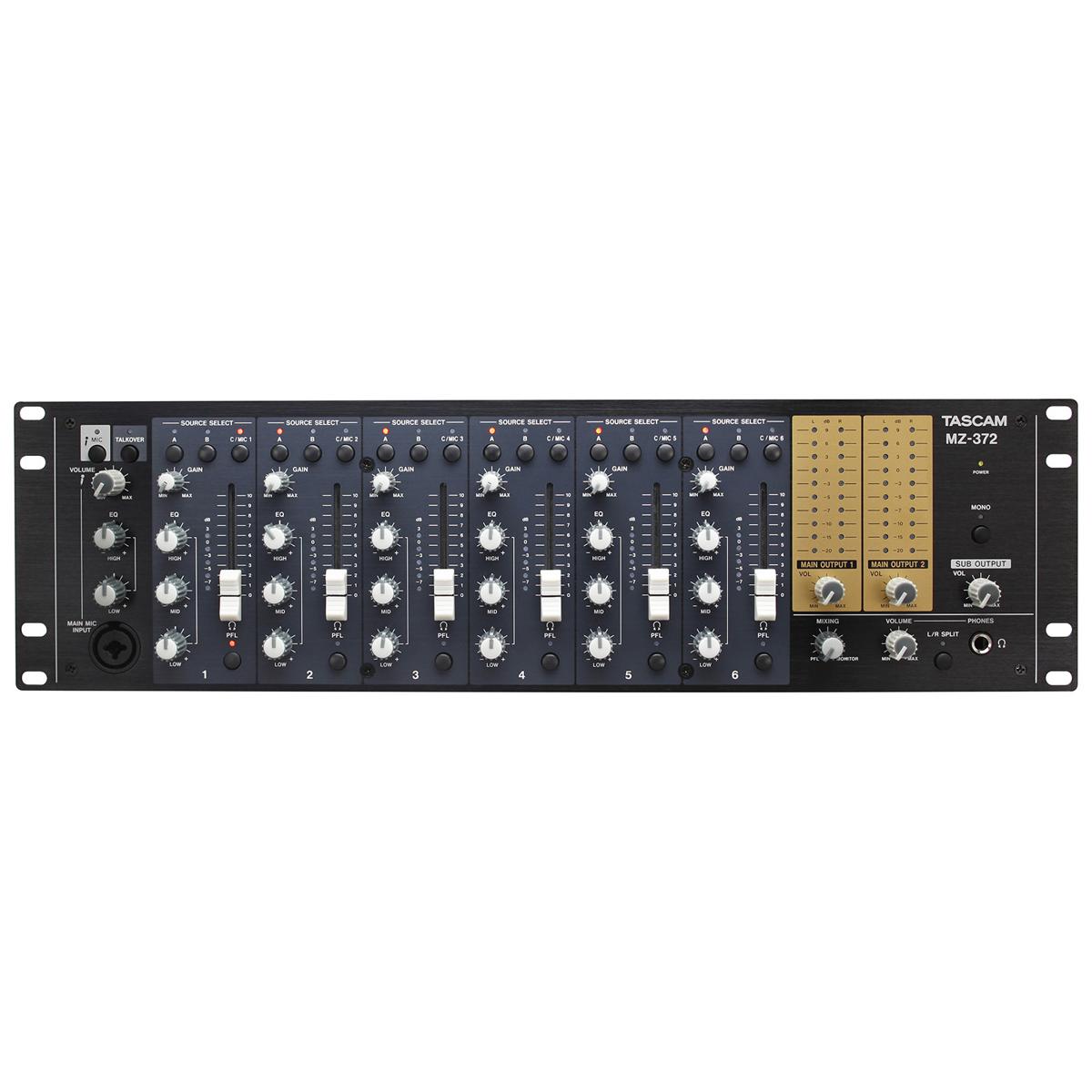 Tascam MZ-372 Industrial-Grade Professional Audio Zone Mixer