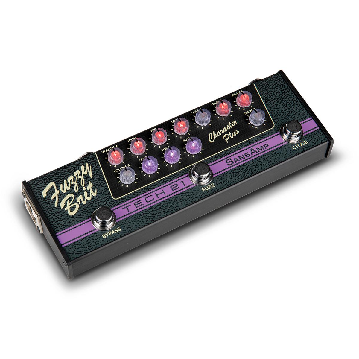 Tech 21 CPSFB SansAmp Character Plus Series Fuzzy Brit Effects Pedal