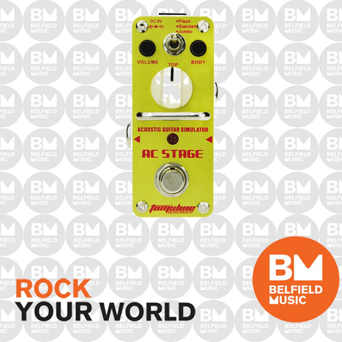 Toms Line AAS3 AC Stage Acoustic Guitar Simulator Mini Effects Pedal