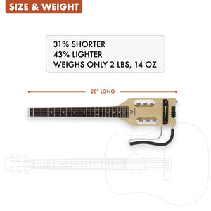 Traveler Guitar Ultra-Light Acoustic Guitar Left-Handed Maple w/ Gigbag