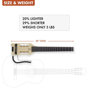 Traveler Guitar Ultra-Light Nylon Classical Guitar Maple w/ Gigbag