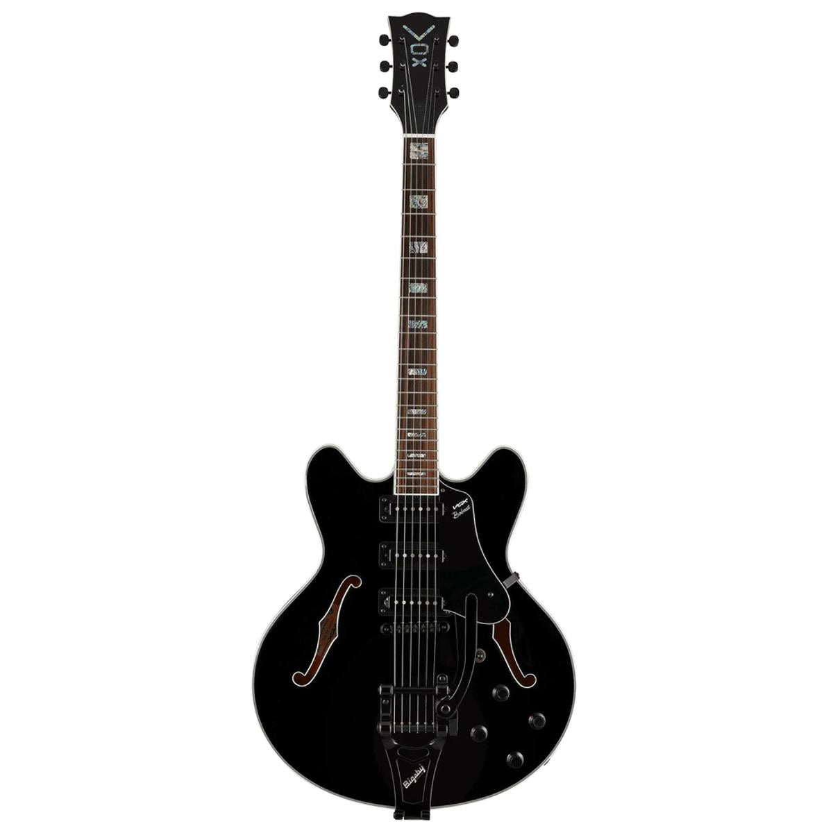 VOX BC-S66-BK Bobcat S66 Semi-Hollow Electric Guitar Black w/ Bigsby &amp; Hardcase