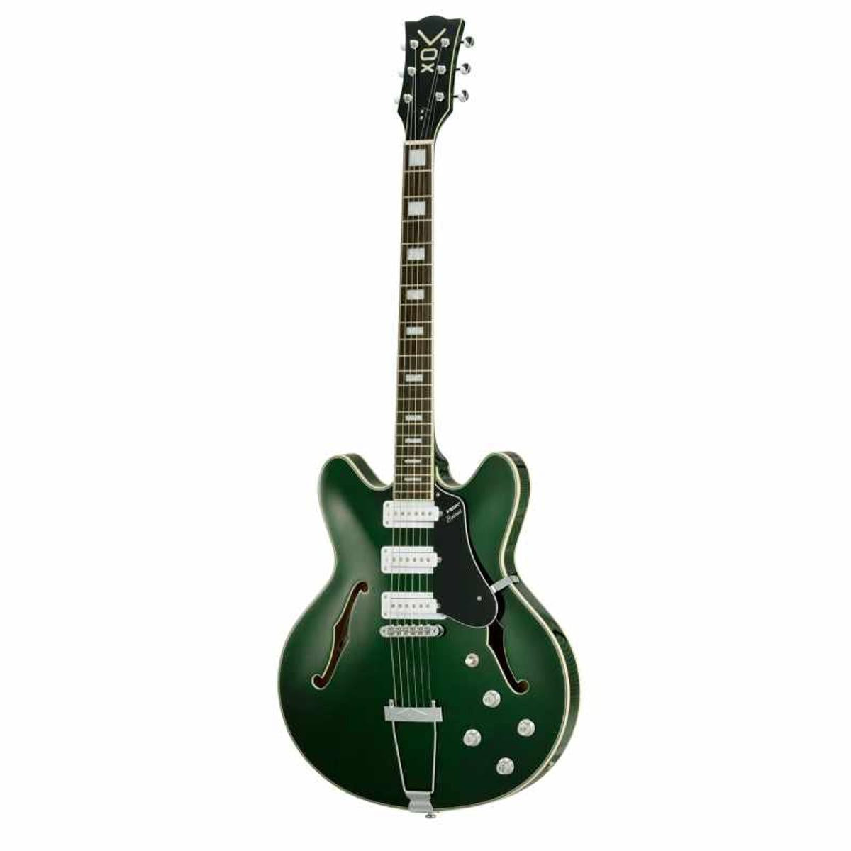 VOX BC-S66 GR Bobcat S66 Semi-Hollow Electric Guitar Italian Green w/ Hardcase