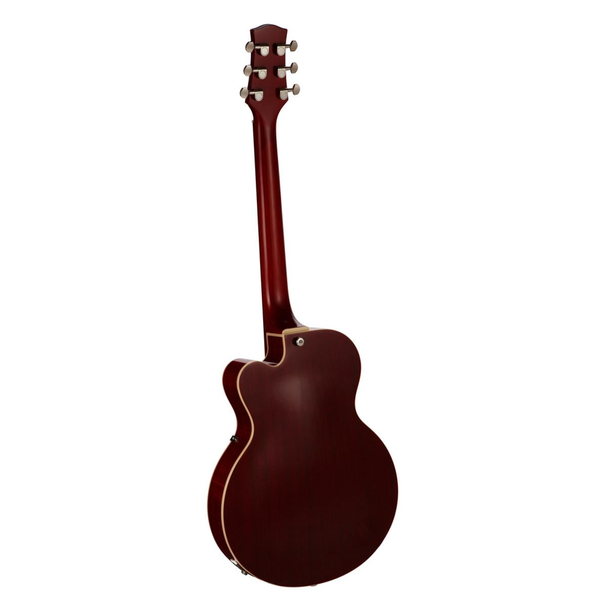 VOX VGA-3PS-TR Giulietta 3PS Small Archtop Acoustic Guitar Trans Red w/ Cutaway Pickup & Gigbag