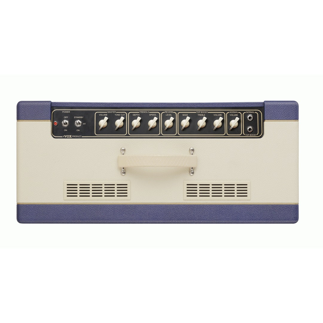 VOX AC15 Custom TTBC Guitar Amplifier 15W 1x12 Valve Amp Combo - AC15C1 - Limited Edition Two Tone Blue & Cream