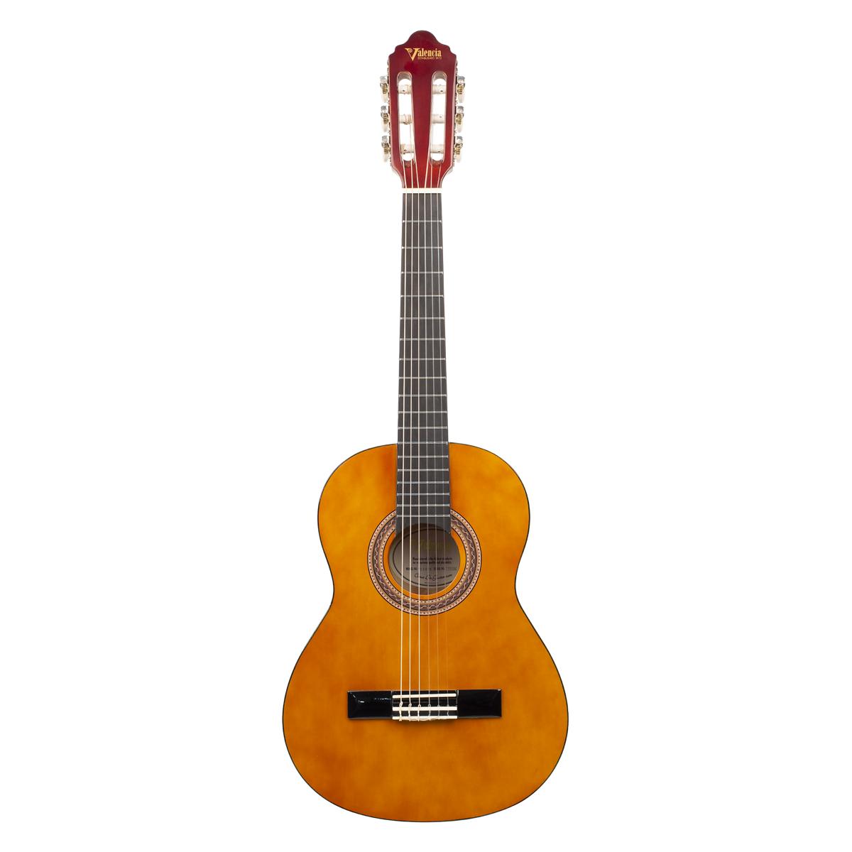 Valencia VC102 1/2 Size Classical Guitar Nylon String Natural