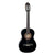 Valencia VC103BK 3/4 Size Classical Guitar Nylon String Black