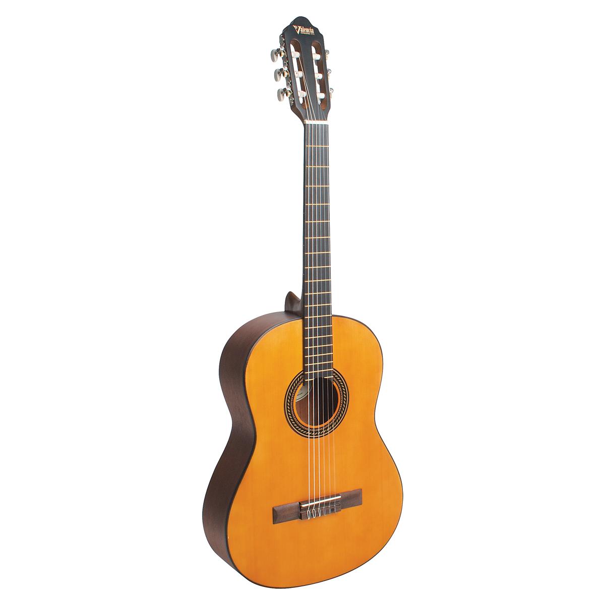 Valencia VC204 4/4 Size Classical Guitar Nylon String Antique Natural
