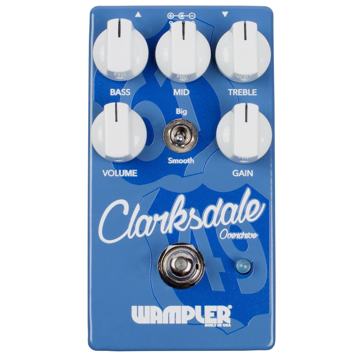 Wampler Clarksdale Classic Overdrive Pedal with Mid Control Effects Pedal