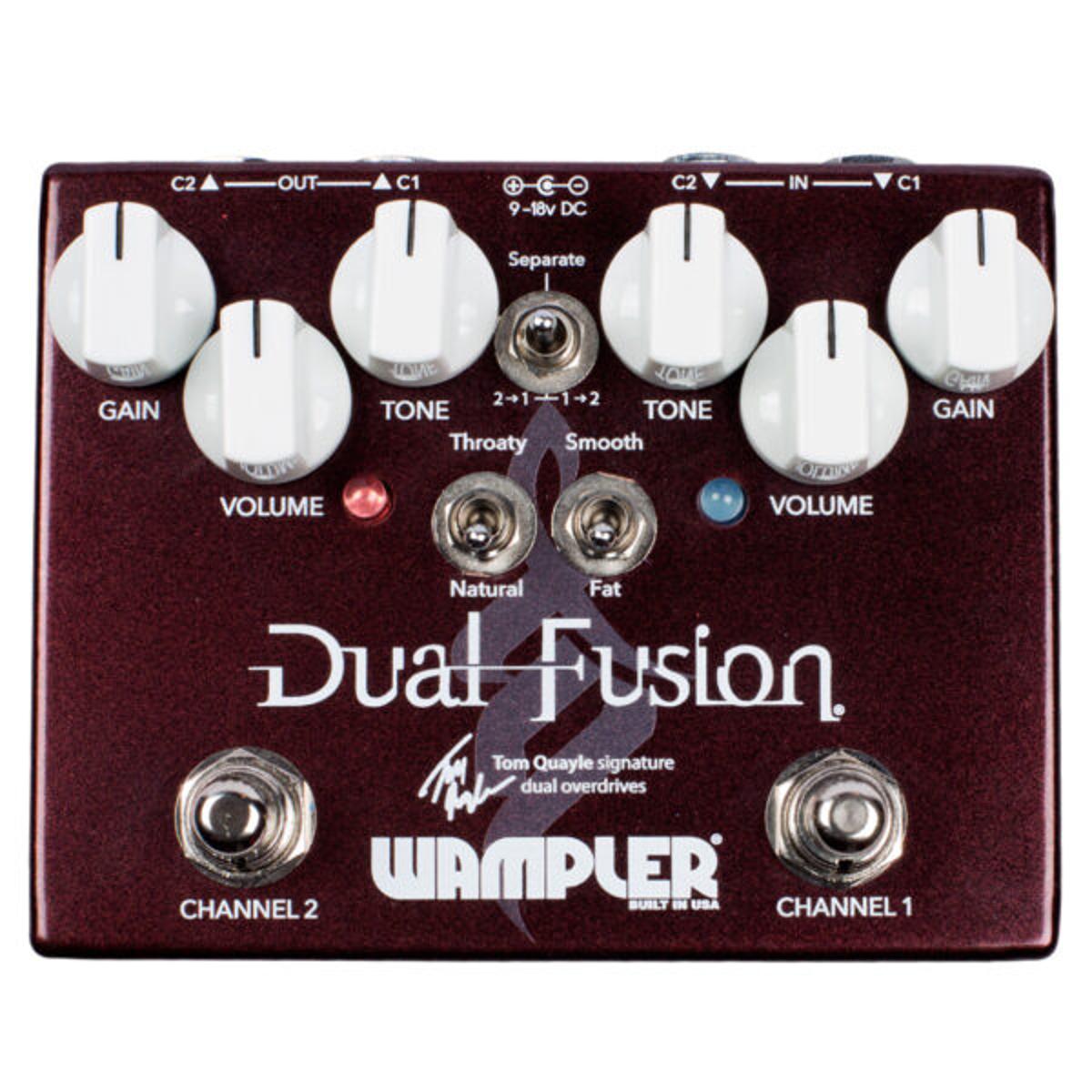 Wampler Dual Fusion Tom Quayle Signature Overdrive Dual Effects Pedal