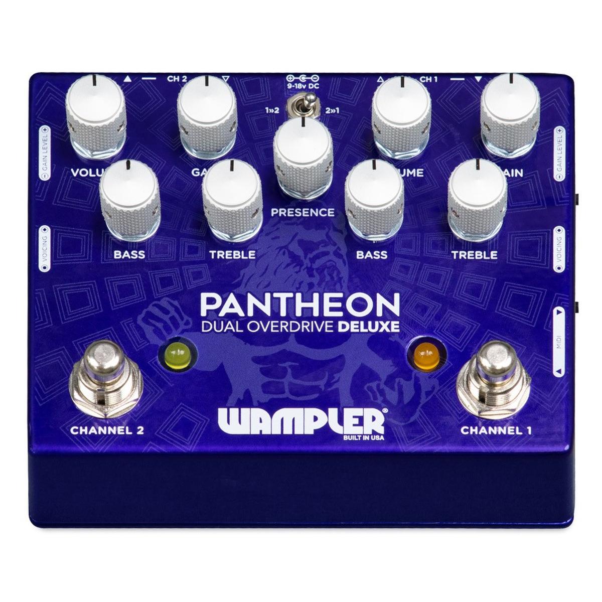 Wampler Dual Pantheon Deluxe Overdrive Effects Pedal
