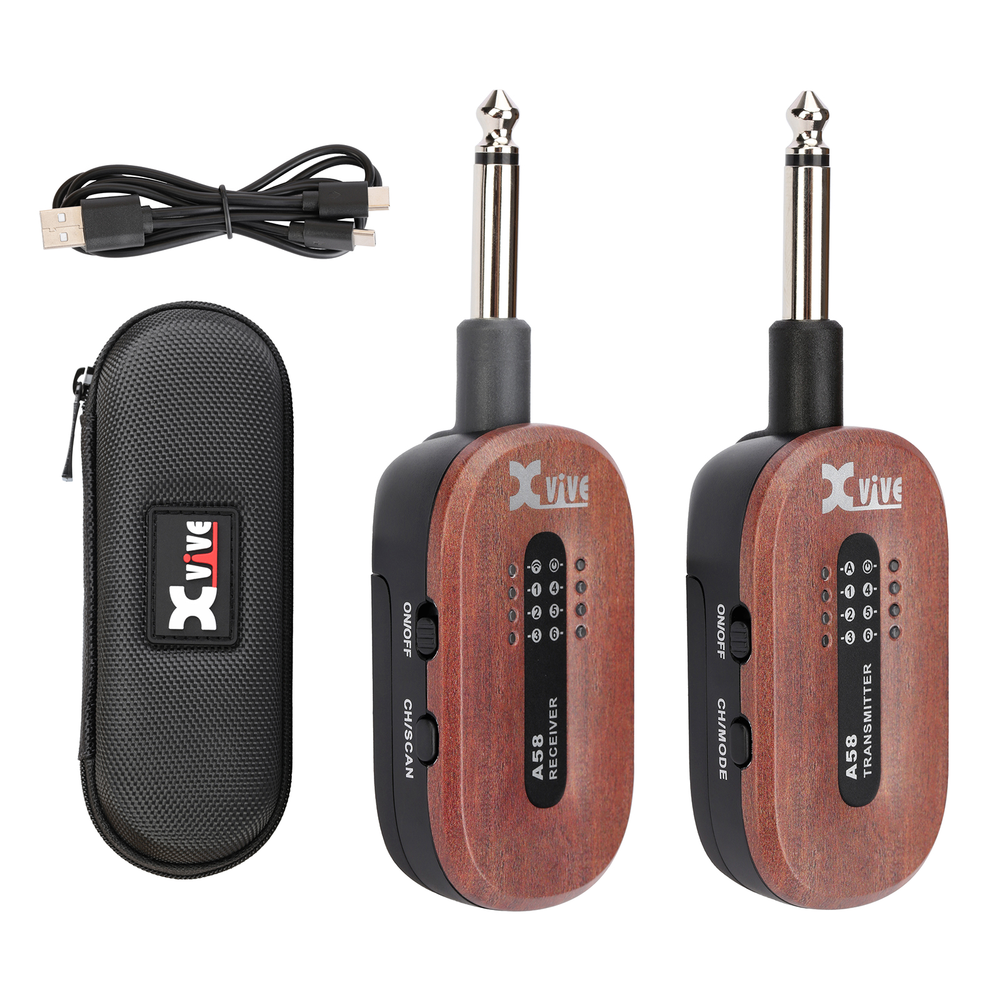 XVIVE A58 Guitar Wireless System 5.8Ghz - Mahogany