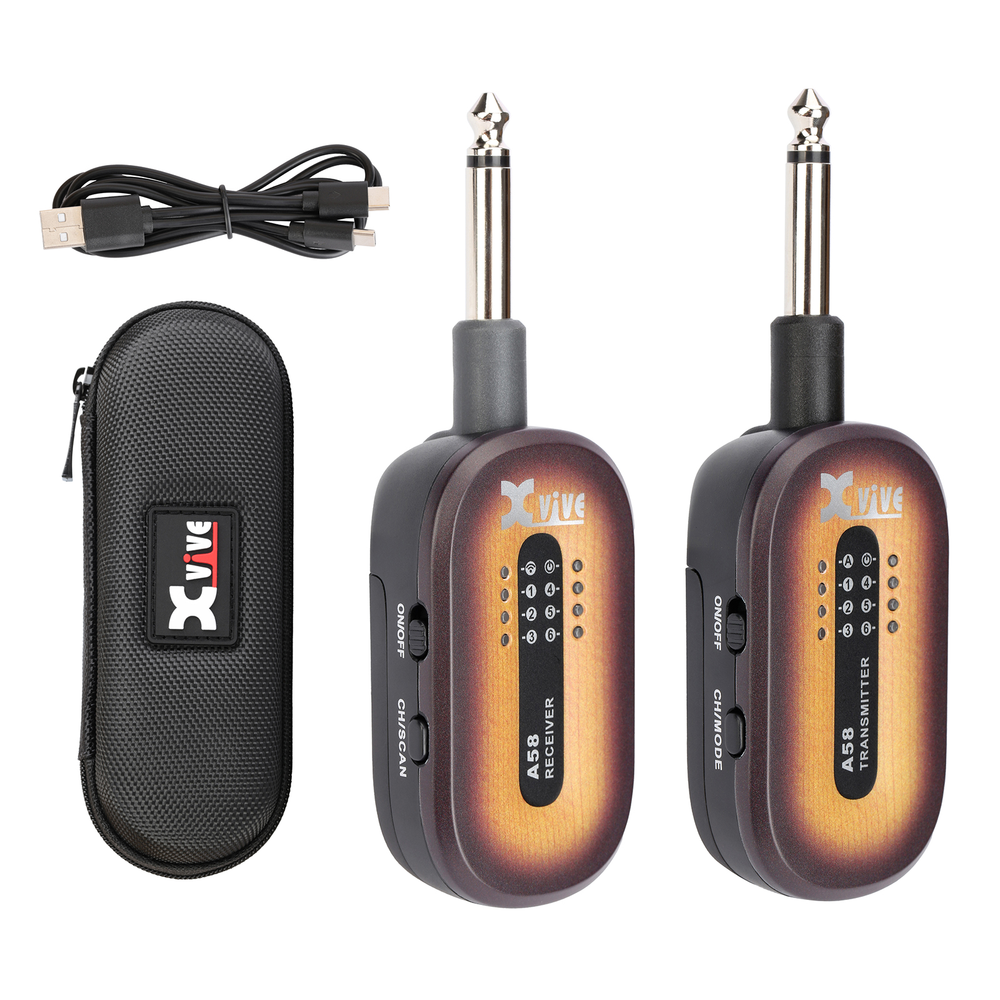 XVIVE A58 Guitar Wireless System 5.8Ghz - Sunburst
