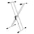 Xtreme KS168 Professional Heavy Duty Double-Braced Keyboard Stand – White