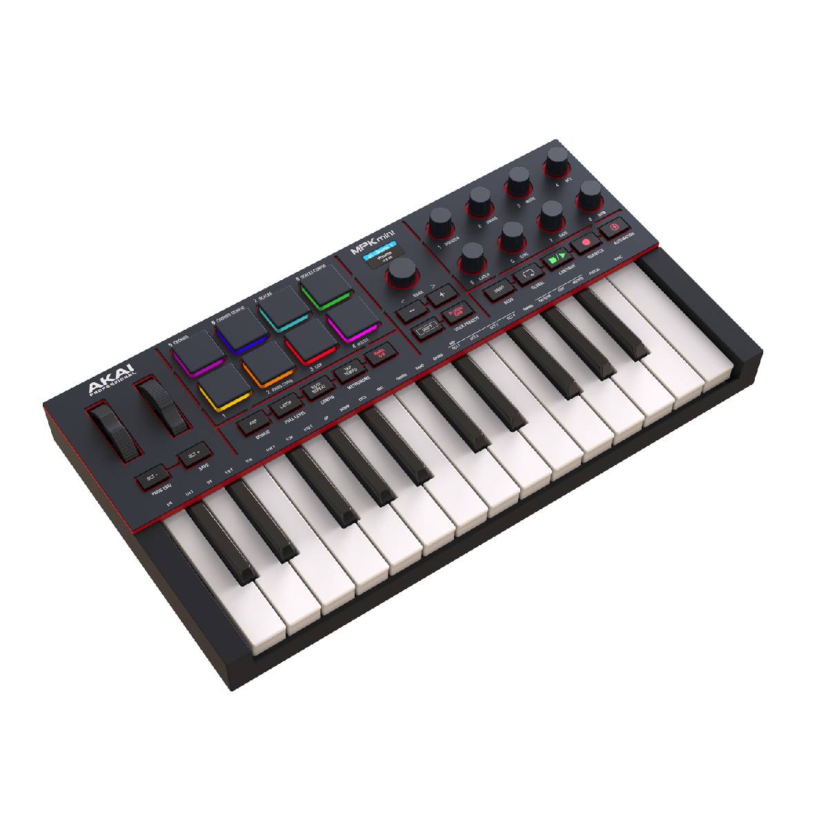 Akai Pro MPK Mini IV Portable USB Keyboard Controller - Black