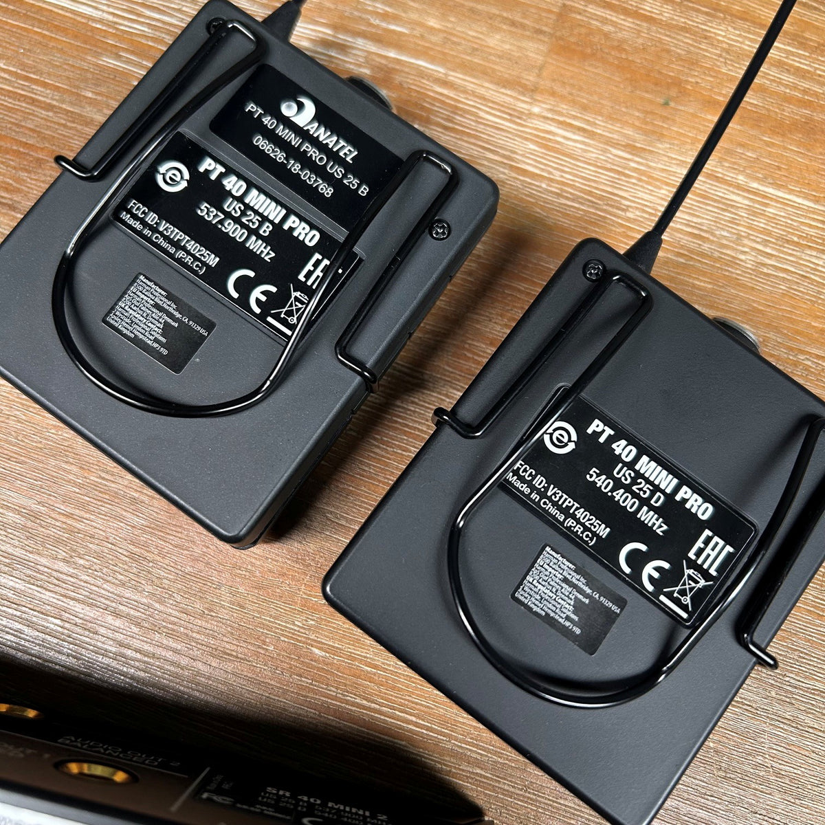 AKG WMS40 Mini US25 Wireless Microphone System Dual Instrument Body Pack B+D - OPEN BOX