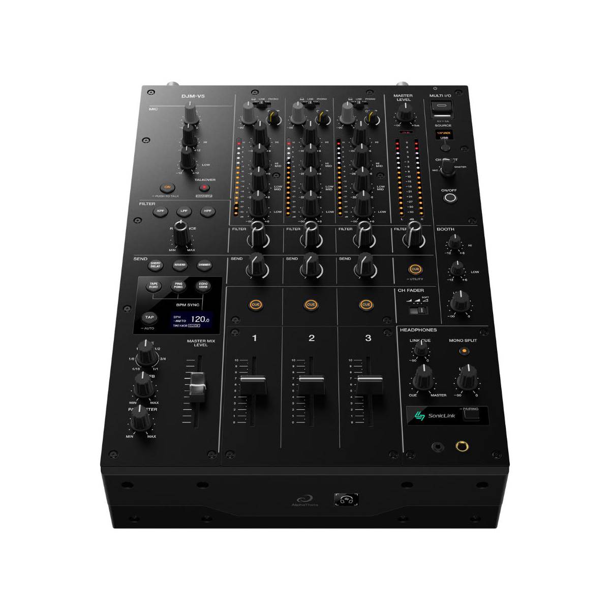 AlphaTheta DJM-V5 DJ Mixer 3-Channel
