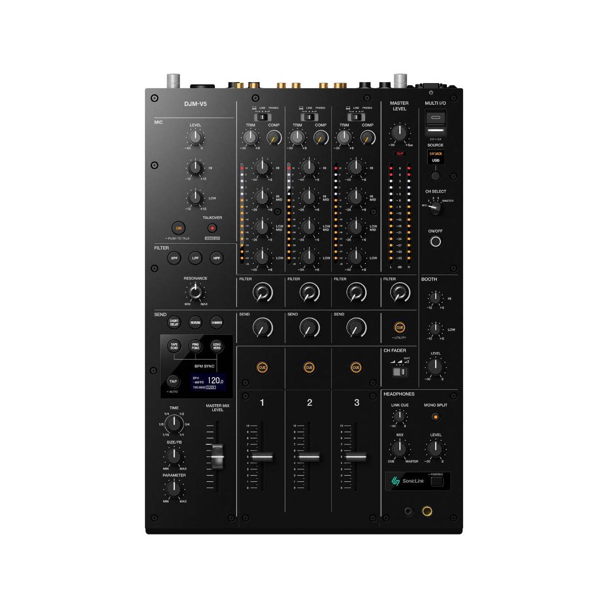 AlphaTheta DJM-V5 DJ Mixer 3-Channel