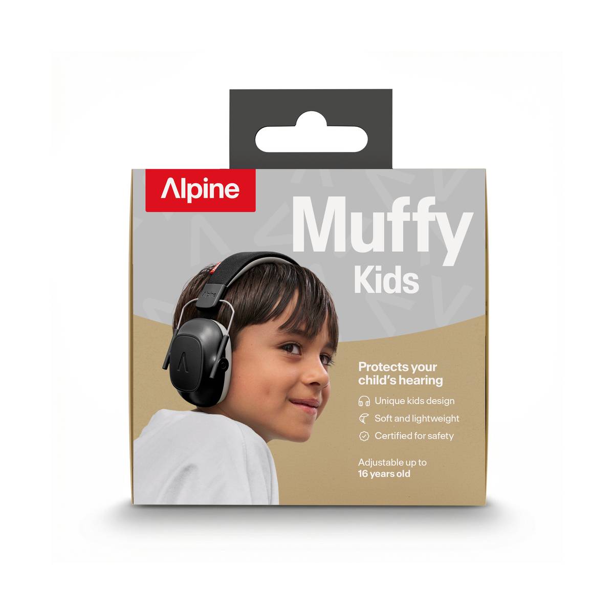 Alpine Muffy Kids Earmuffs Hearing Protection - Black