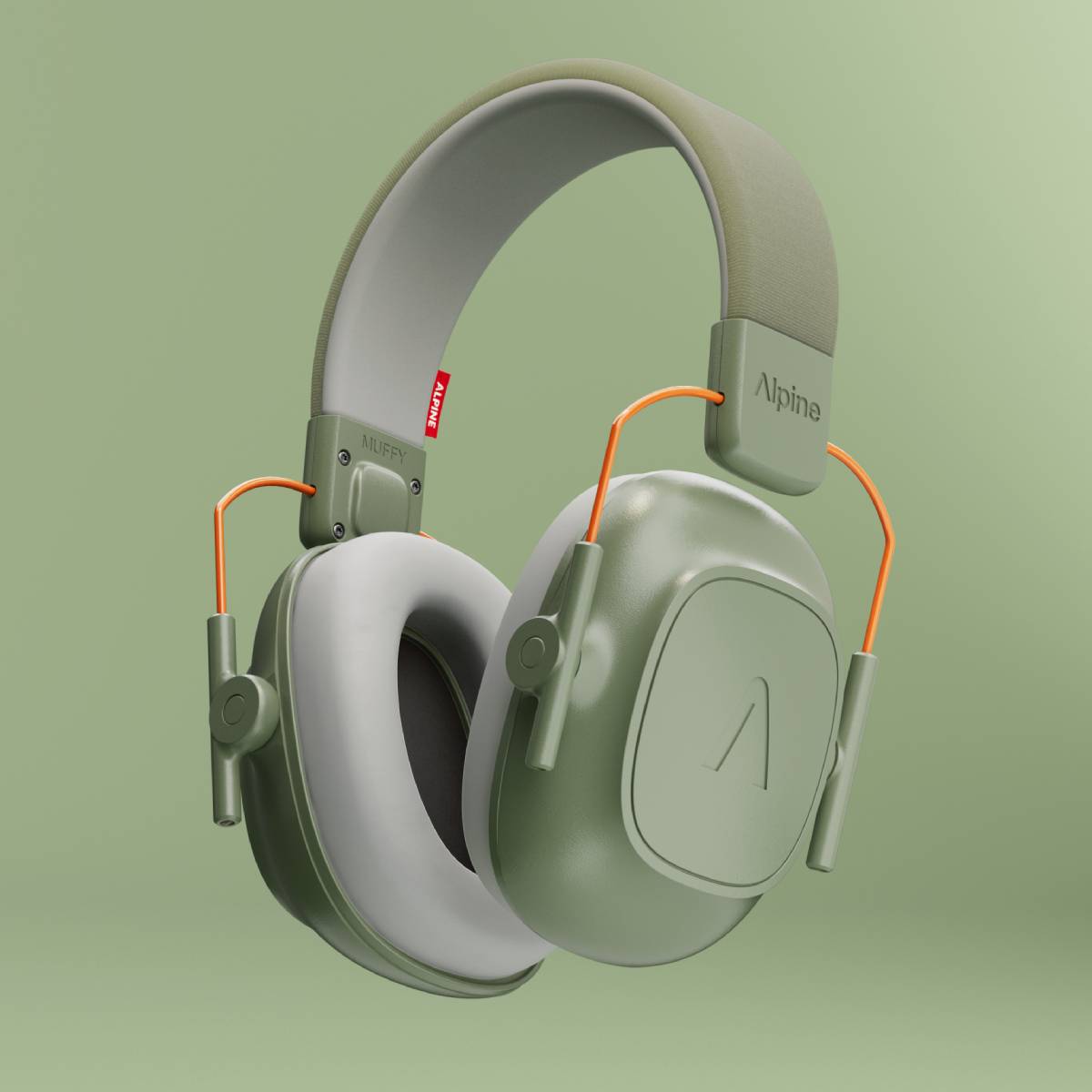 Alpine Muffy Kids Earmuffs Hearing Protection - Green