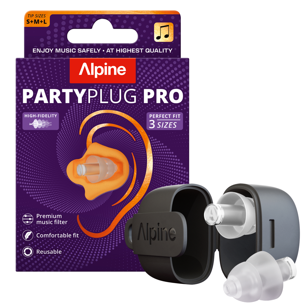 Alpine PartyPlug Pro EarPlugs Transparent