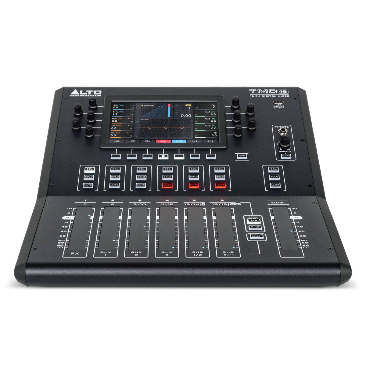 Alto Professional TMD16 Digital Mixer 16-Channel Compact w/ Bluetooth & USB