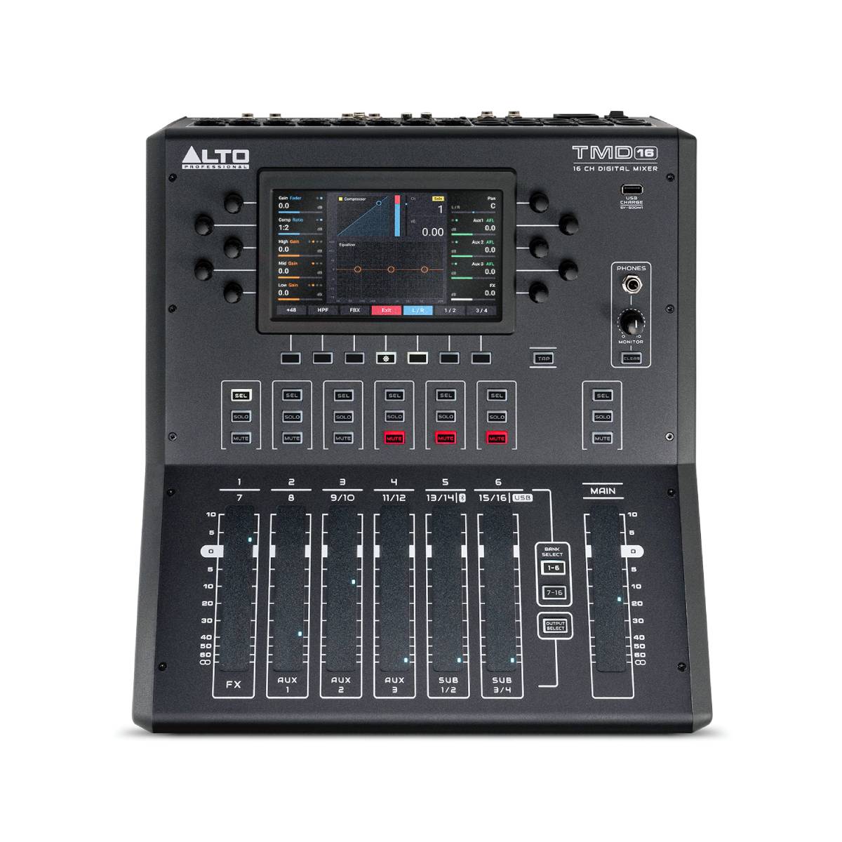 Alto Professional TMD16 Digital Mixer 16-Channel Compact w/ Bluetooth & USB