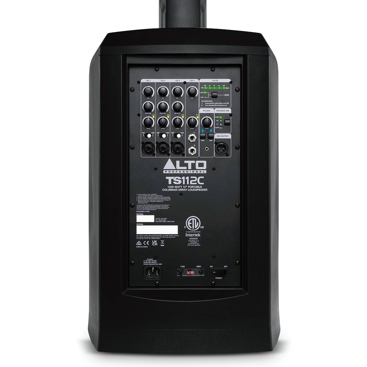Alto Professional TS112C - Portable Column Array PA Speaker w/ DSP & Bluetooth