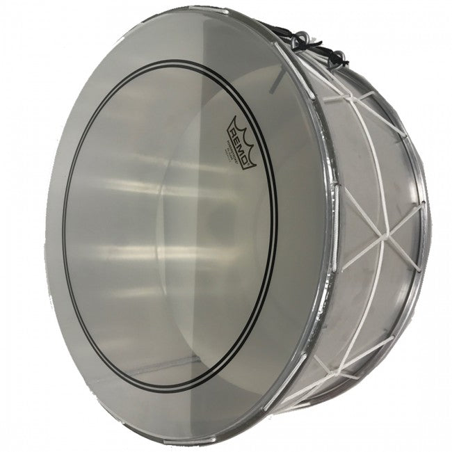 Arabic Lebanese Middle Eastern Bass Drum Tuble Tubla Tableh 14'' With Sticks Silver - ALUMINIUM