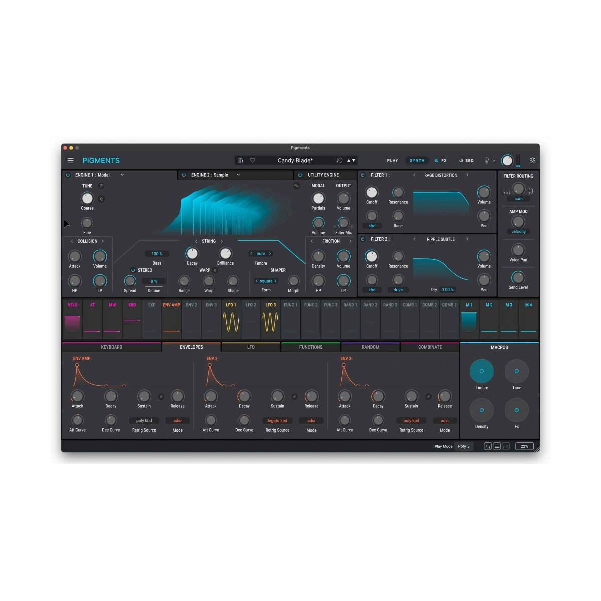 Arturia PIGMENTS 7 All-in-one Software Synthesizer - Serial Only (NO BOX)