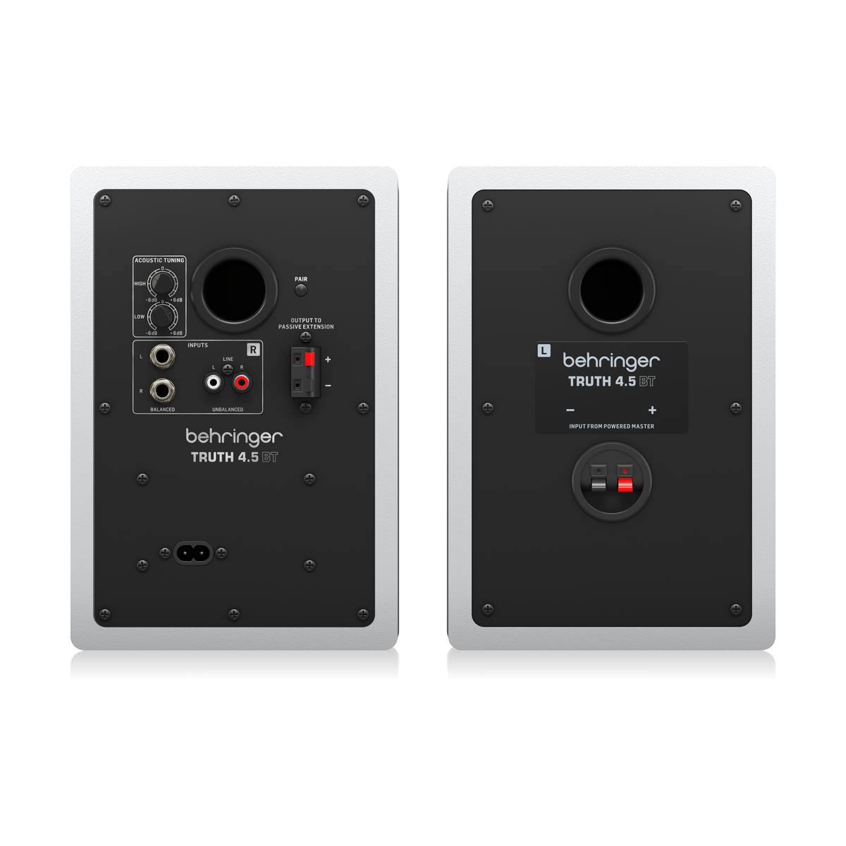 Behringer Truth Audiophile 4.5inch BT Studio Monitors w/ Bluetooth - White Pair