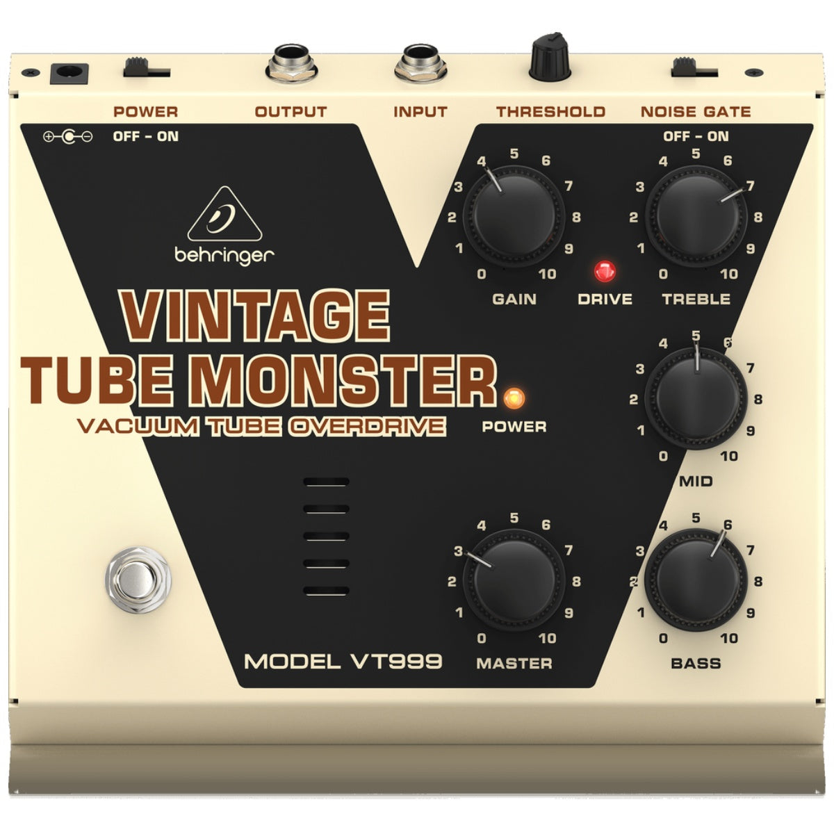 Behringer VT999 Classic Vacuum Tube Overdrive Guitar Effects Pedal