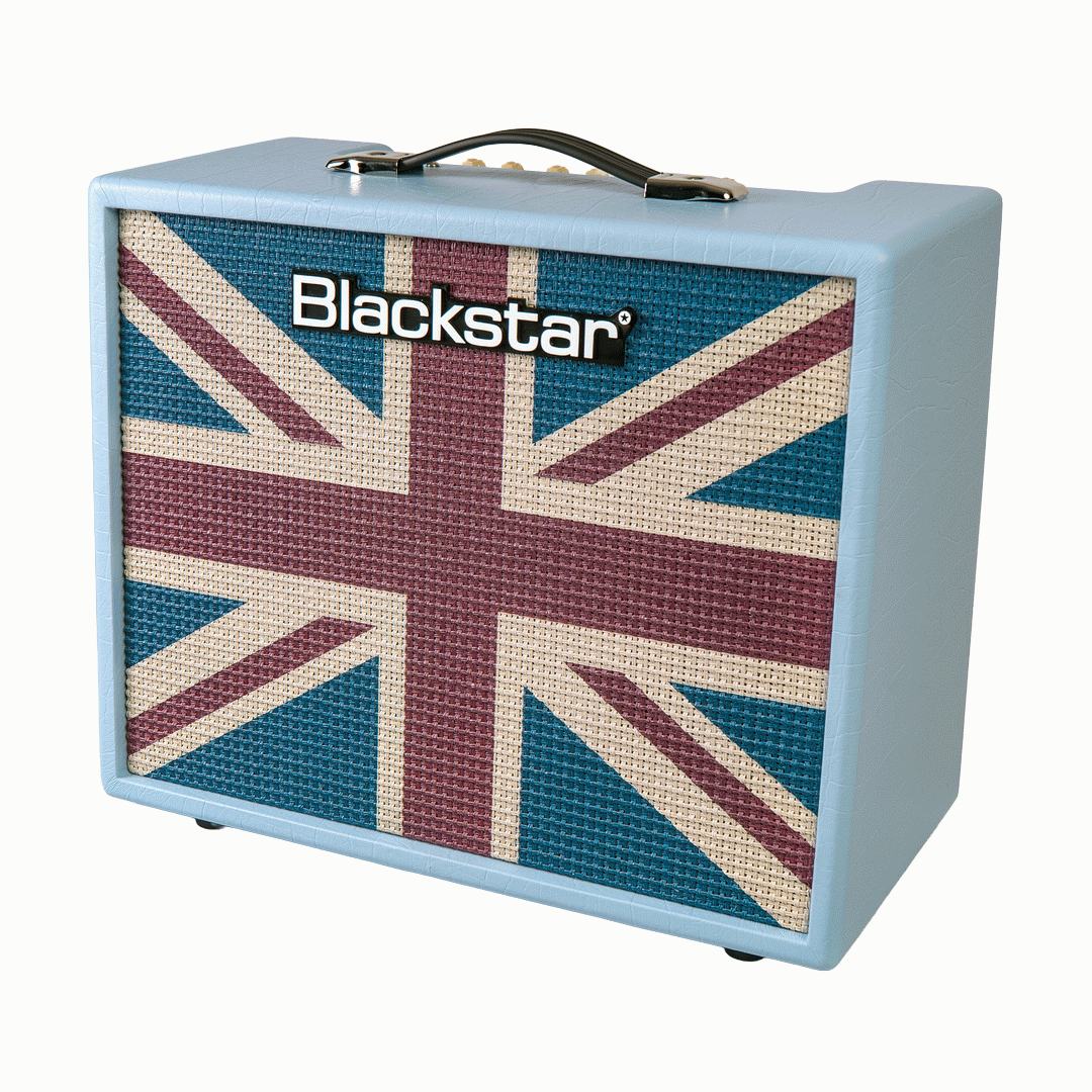 Blackstar Debut 50R Guitar Amplifier 50w Combo Amp - Baby Blue Union Jack