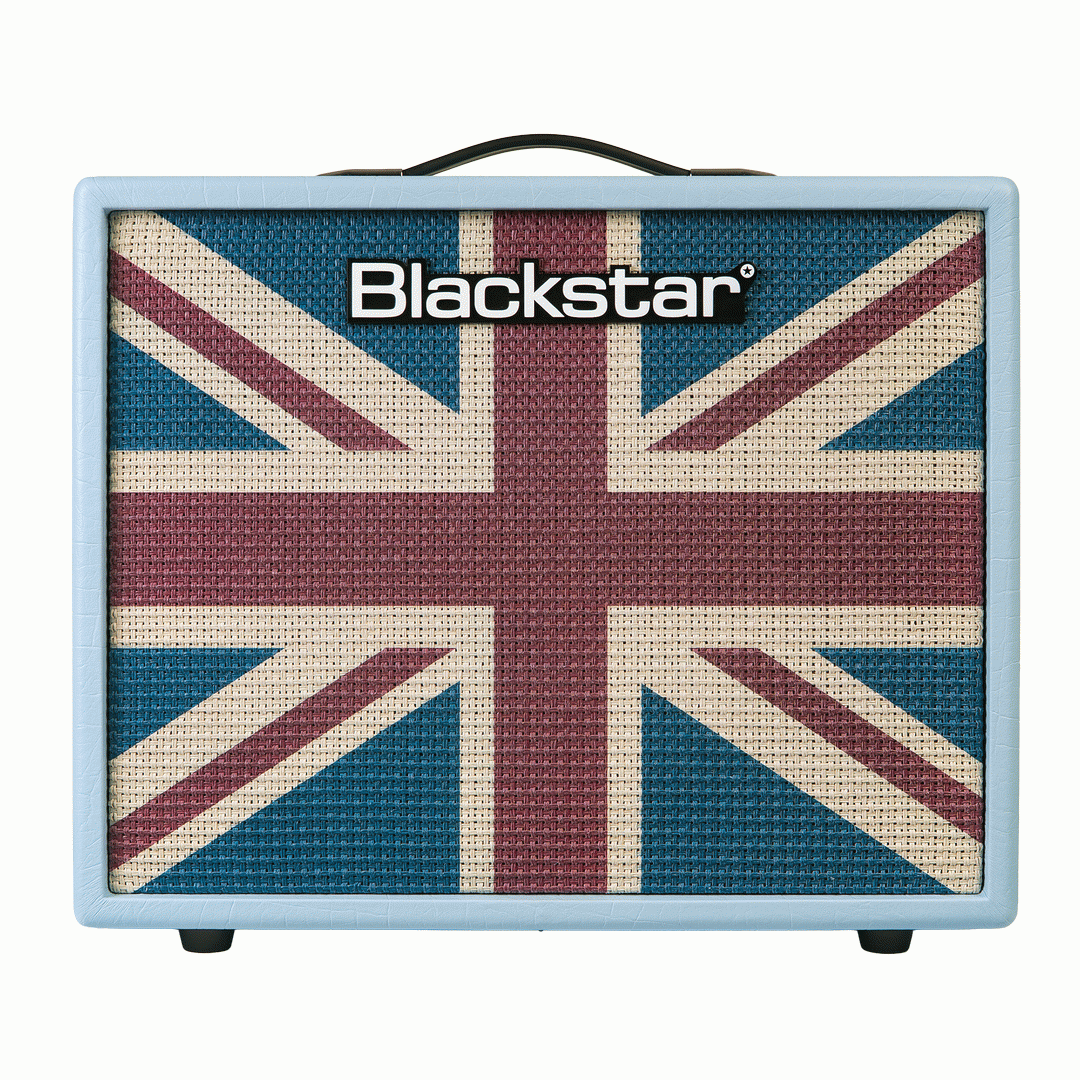 Blackstar Debut 50R Guitar Amplifier 50w Combo Amp - Baby Blue Union Jack