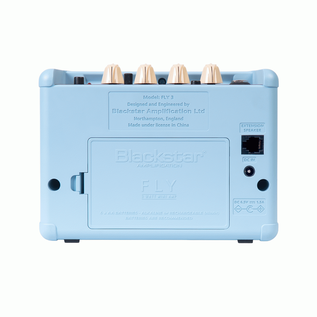 Blackstar FLY 3 Mini Guitar Amplifier Battery Powered Amp - Baby Blue Union Jack