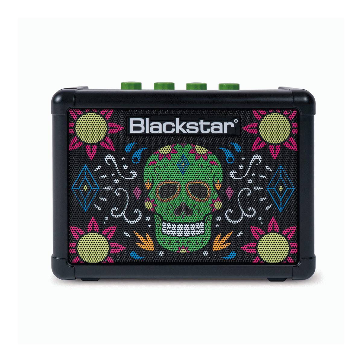 Blackstar FLY 3 Mini Guitar Amplifier Battery Powered Amp - Sugar Skull Edition