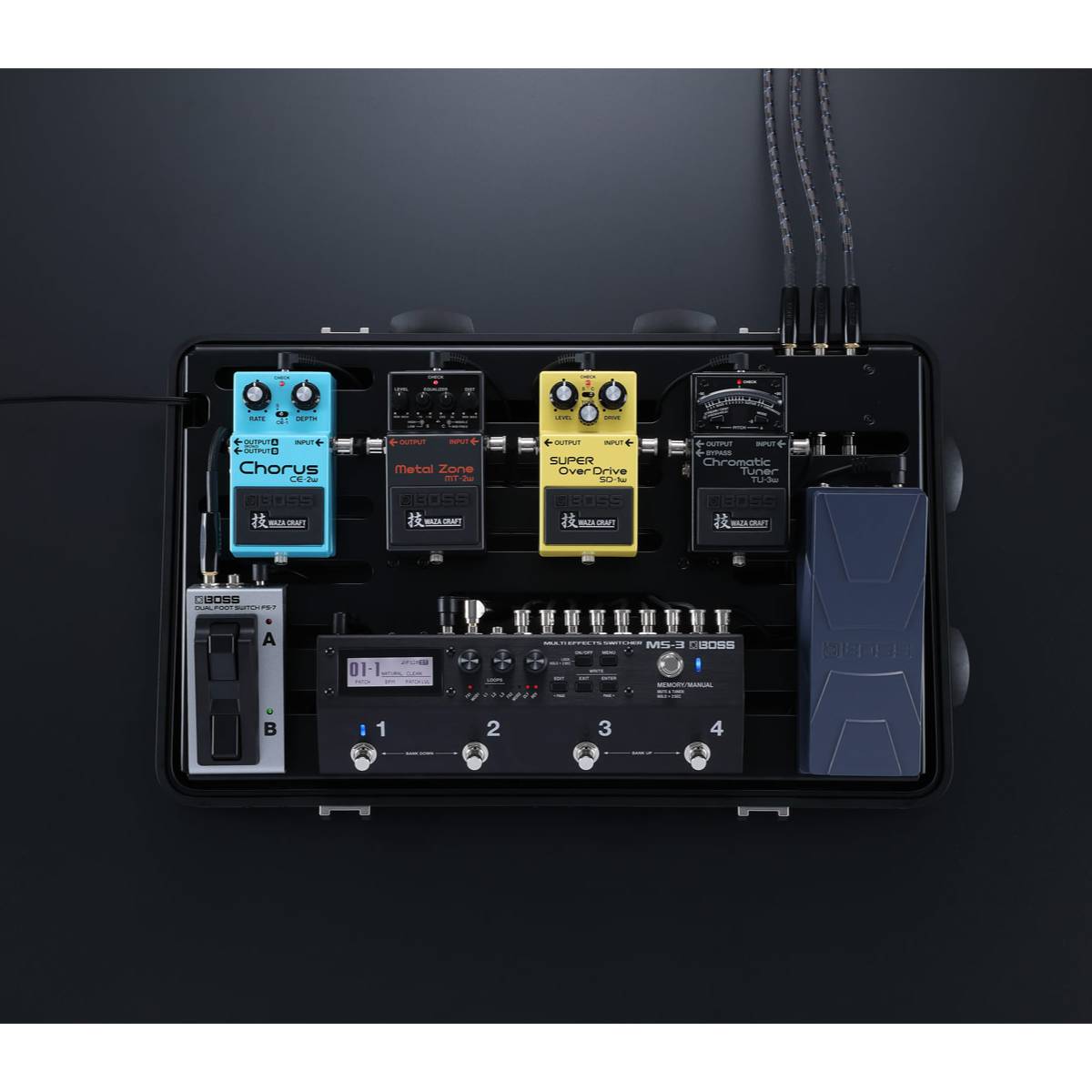 Boss BCB-1000 PedalBoard - Suitcase-style Pedal Board w/ Retractable Handle & Wheels